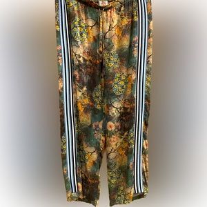 Johnny Was Wide Leg Silk Track Pant